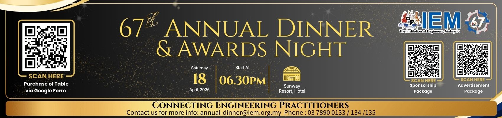 67th Annual Dinner & Awards Night